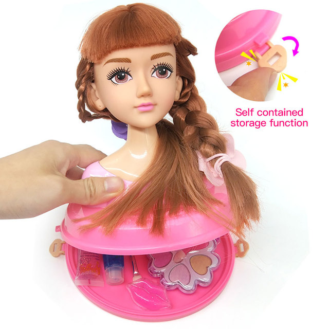 Bonecas Styling Cabeça Maquiagem Pente Brinquedo de Cabelo Conjunto Boneca  Finja Jogar Princesa Vestir Jogar Brinquedos para Meninas Maquiagem  Aprendizagem - AliExpress